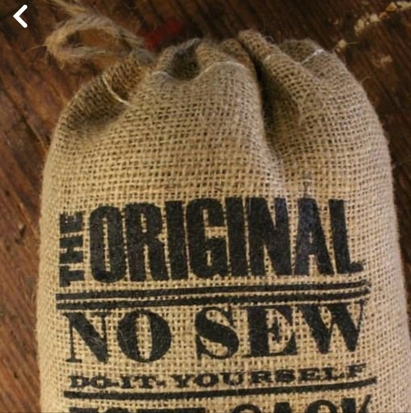 The Original No Sew Do It Yourself Tote Burlap Curtain 27: x 41" in A Cute Bag - Picture 5 of 6